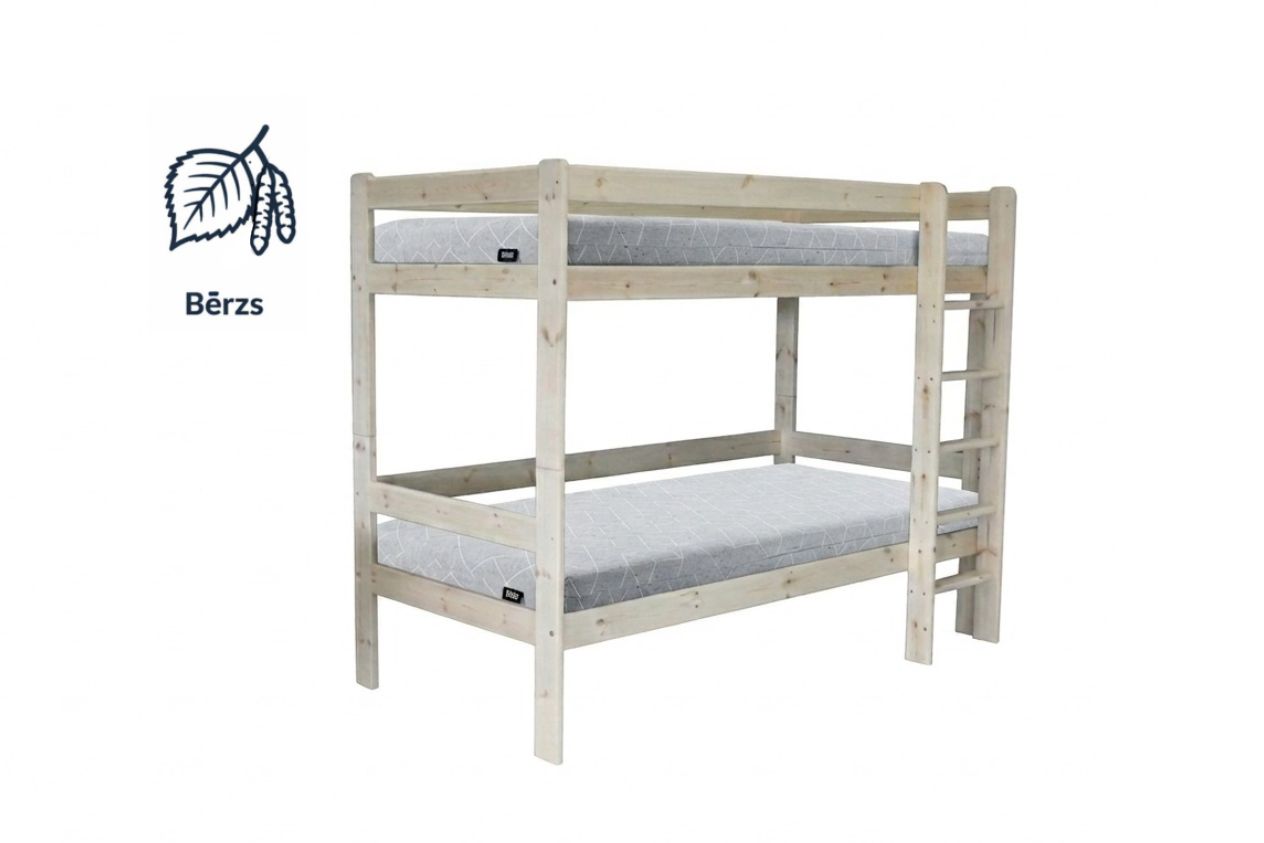 Divstāvu bērnu gulta "Alabaster"