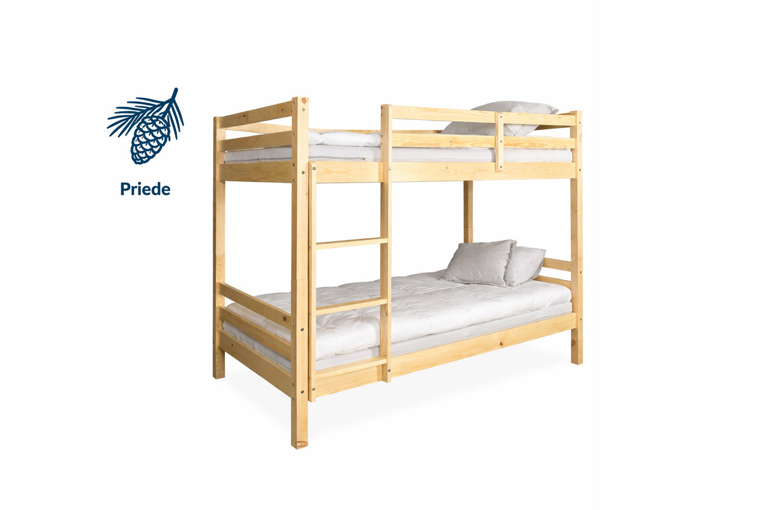 divstāvu bērnu koka gulta Christiana 2in1