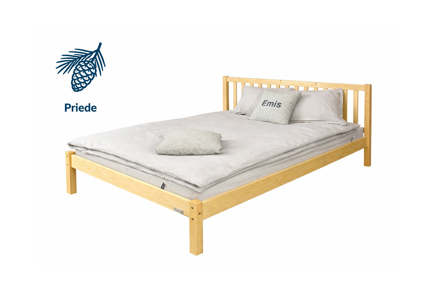 Priedes koka gulta 90x200 "Christiana"